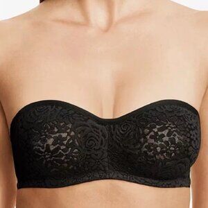 Wacoal Black Halo Strapless Bra 854205 Size 32DDD